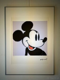 Andy Warhol "Mickey Mouse" Limitovaná edícia_Certifikát