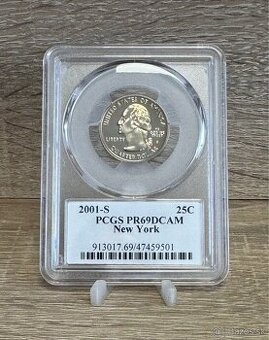 Quarter Dollar z roku 2001 Proof