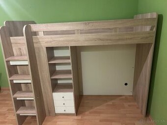 Poschodova postel so skrinou