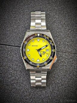 Luxusné pánske diver hodinky - SEESTERN 600T Yellow, Komplet