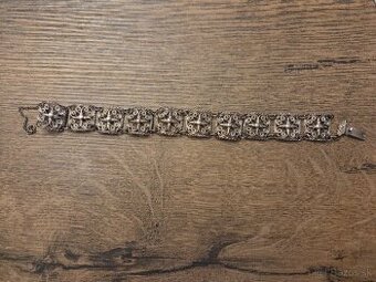 Strieborný filigránový náramok