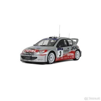 1:18 OTTO Peugeot 206 WRC Tour de Corse 2002