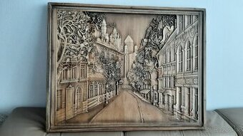 Drevený obraz 66×84cm.hr.4cm