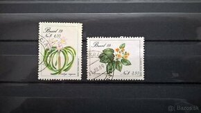 Poštové známky č.176 - Brazília - kvety II.