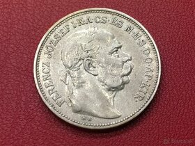 Strieborná minca 2koruna 1912 KB - 1
