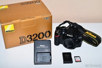 Nikon D3200 + příslušenství