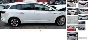 Renault Megane GRANDTOUR IV 2018 predám DVERE, ZADNÉ SVETLÁ,