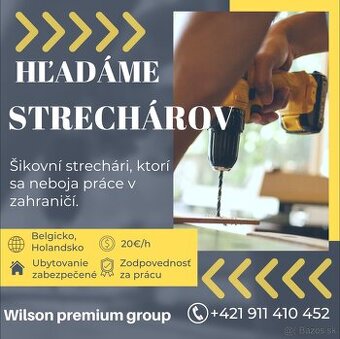 Hľadáme strechárov na projekty v Belgicku a Holandsku