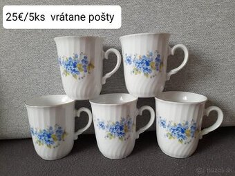 Hrnčeky Royal Dux - nezábudky