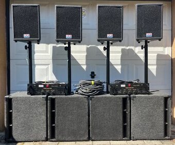 8-KANÁLOVÉ OZVUČENIE 3600W PRE MOBILNÝCH DJ"s, KAPELY, KLUB - 1