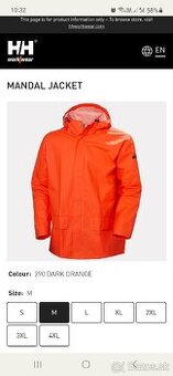 Pršiplášť Helly Hansen M nový