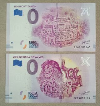 0 euro bankovky 2018 - 2023