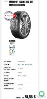 Matador Nordicca 165/65 R15