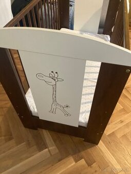 Detska postieľka žirafa 120x60 cm