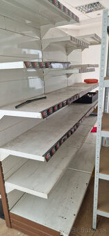 policovy kovovy regal do predajne vyska 215 x 273 × 72