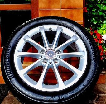 alu R17 5x112 senzory (pneu 205/55) orig. Mercedes, ako NOVÉ