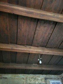 Drevený strop staré trámy historické dosky - 1