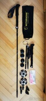 Turistické palica karbónova 115-135cm + príslušenstvo