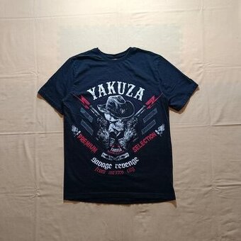 Yakuza premium selection čierne tričko s potlačou YPS M
