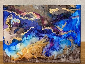 Predávam originálny obraz Galaxia: Tajomstvo vesmíru 40 x 30