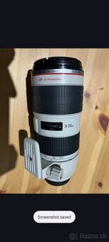 Canon EF 70-200mm f2.8 L IS II. USM