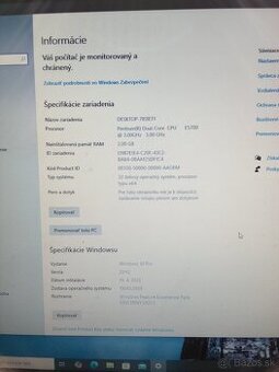 Predám Stolny PC bez monitora a káblov Nefunkčný zdroj