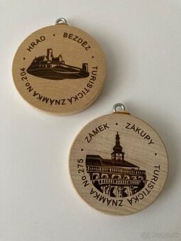 Turistické známky - Bezděz a Zákupy (ČR)