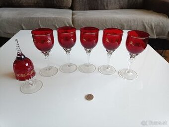 Zlaté poháre sada 6ks