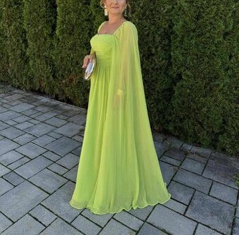 Svetlozelené spoločenské šaty, M