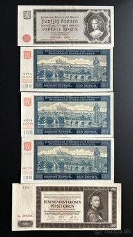 Bankovky Protektorát Neperforované aUnc/ XF - 1