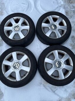 5x112 r16 elektróny Volkswagen + letne pneu 205/55 r16