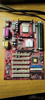 Predám dosku MSI (socket 478) + CPU + pamäte (2x 256MB)