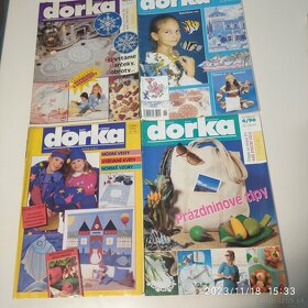 Časopis Dorka - ručné práce(pletenie, háčkovanie, vyšívanie)