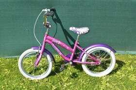 Detsky bicykel ružový, dievčenský, 16'' kolesá - 1