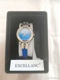 Nádherné dámske hodinky Excellanc modrá ombre - 1