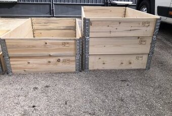 Paletové ohrádky na vyvýšený záhon, kompostovisko