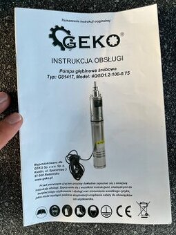 Hlbinné / ponorné čerpadlo 55l/min, 0,75kW - ihneď k odberu