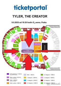 ❗2X TYLER THE CREATOR- CHROMAKOPIA- PRAHA ❗VIP