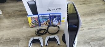 Predám PlayStation 5, PS5 + 2x dualsense