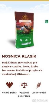 Krmivo pre nosnice