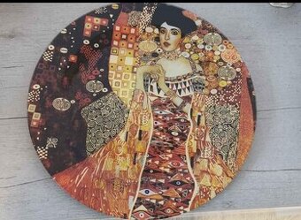 Predám sklenený Tanier Rakúska Mona Lisa Zlata Adele