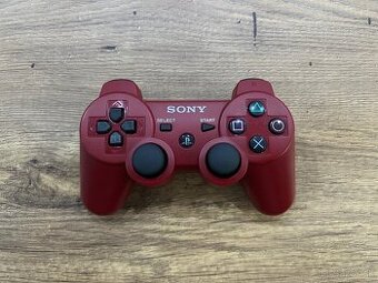 Originál ovládač na PS3 Dualshock 3 Deep Red