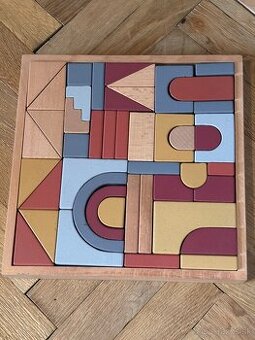Drevene kocky skladacka montessori