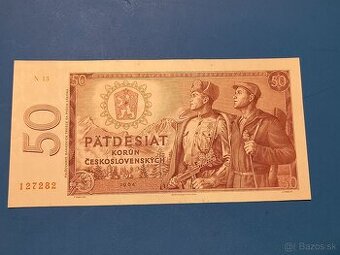 BANKOVKA: 50-Kčs 1964 sUNC