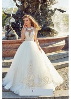 Nove romanticke cipkovane svadobne saty