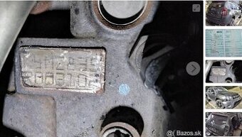 predám MOTOR K4M Z835 DACIA DUSTER 1.6 2013 DVERE, PREVODOVK