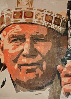 Pápež rucne maľovaný - Vianočná akcia