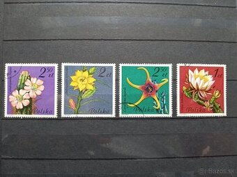 Poštové známky č.1009 - Poľsko - kvety II.