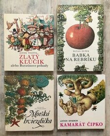 Detské knihy s ilustráciami Petra Kľúčika