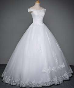 Romantické svadobné šaty,velkost 38